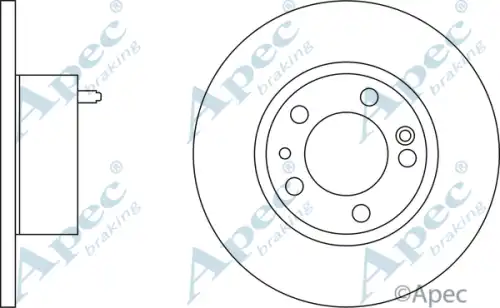 Тормозной диск APEC BRAKING DSK296