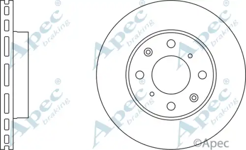 Тормозной диск APEC BRAKING DSK240