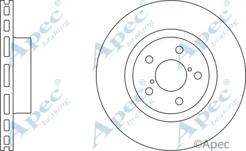 Тормозной диск APEC BRAKING DSK683