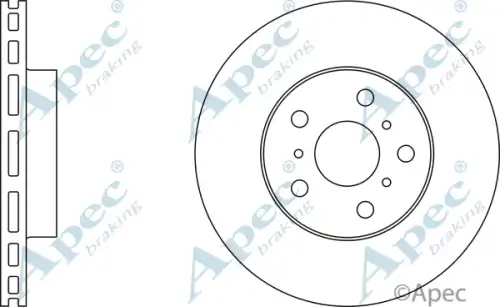 Тормозной диск APEC BRAKING DSK753