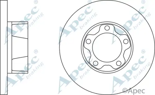 Тормозной диск APEC BRAKING DSK511