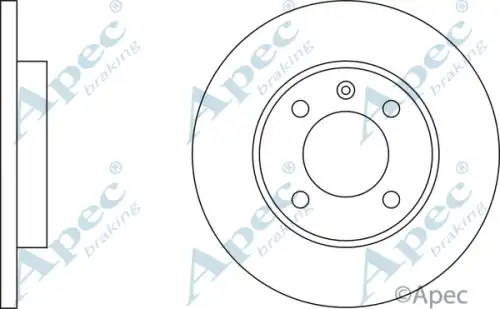 Тормозной диск APEC BRAKING DSK197