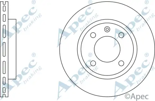 Тормозной диск APEC BRAKING DSK116