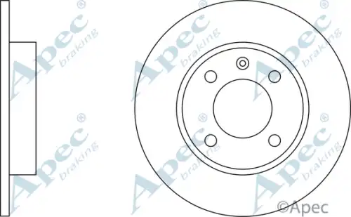 Тормозной диск APEC BRAKING DSK137