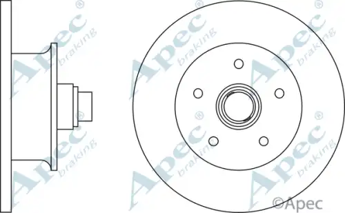 Тормозной диск APEC BRAKING DSK588