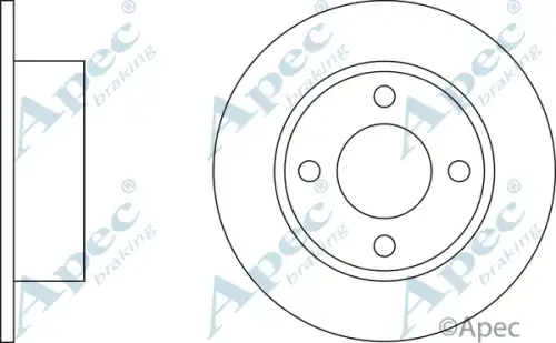 Тормозной диск APEC BRAKING DSK155