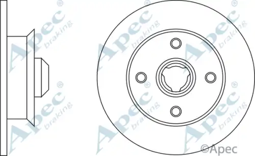 Тормозной диск APEC BRAKING DSK213