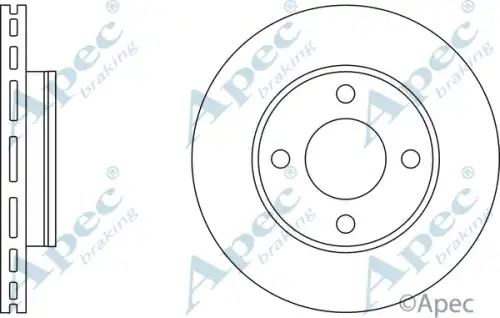Тормозной диск APEC BRAKING DSK547