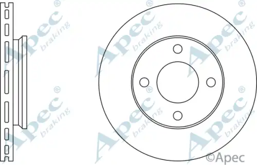 Тормозной диск APEC BRAKING DSK526