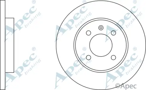 Тормозной диск APEC BRAKING DSK575