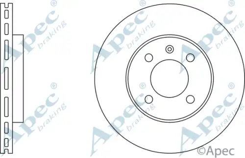 Тормозной диск APEC BRAKING DSK568