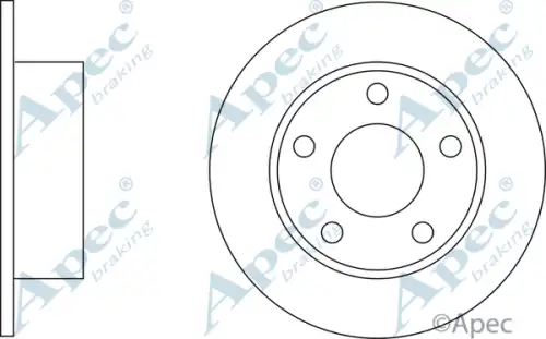Тормозной диск APEC BRAKING DSK181