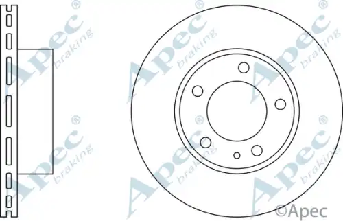 Тормозной диск APEC BRAKING DSK624