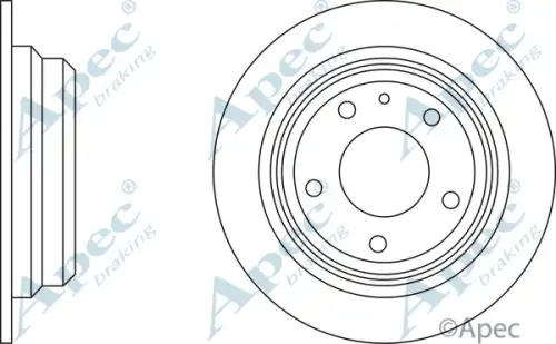 Тормозной диск APEC BRAKING DSK617