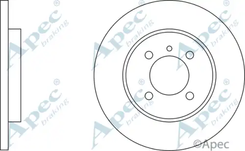 Тормозной диск APEC BRAKING DSK567