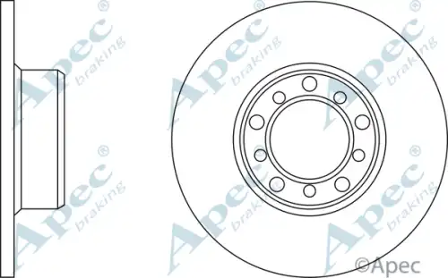 Тормозной диск APEC BRAKING DSK554
