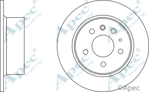 Тормозной диск APEC BRAKING DSK612