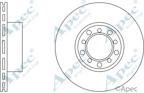 Тормозной диск APEC BRAKING DSK593