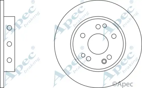 Тормозной диск APEC BRAKING DSK502