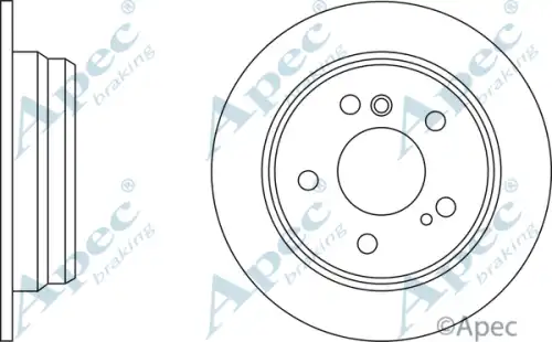 Тормозной диск APEC BRAKING DSK558