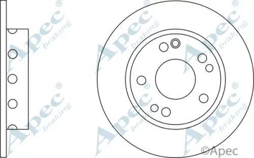 Тормозной диск APEC BRAKING DSK545