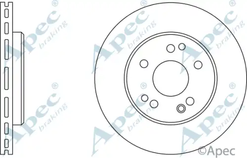 Тормозной диск APEC BRAKING DSK571