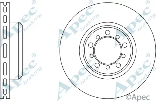 Тормозной диск APEC BRAKING DSK905