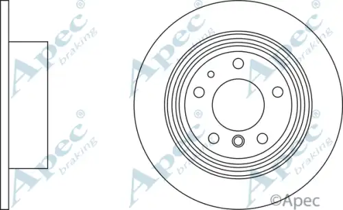 Тормозной диск APEC BRAKING DSK919