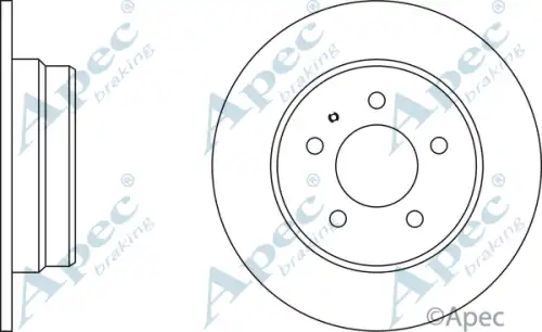 Тормозной диск APEC BRAKING DSK923