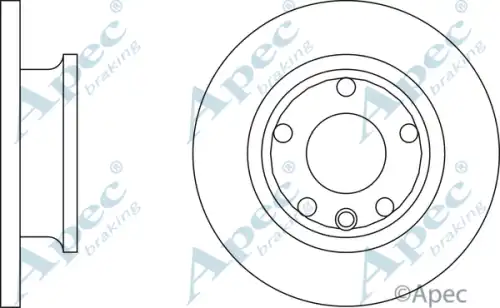 Тормозной диск APEC BRAKING DSK591