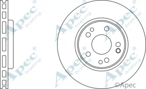 Тормозной диск APEC BRAKING DSK929