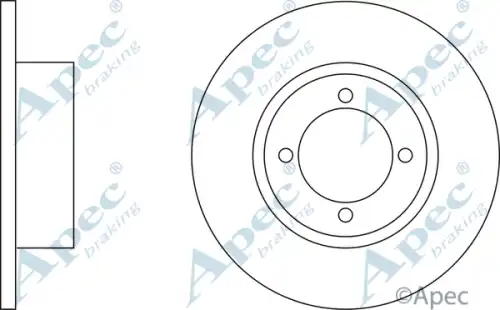 Тормозной диск APEC BRAKING DSK180