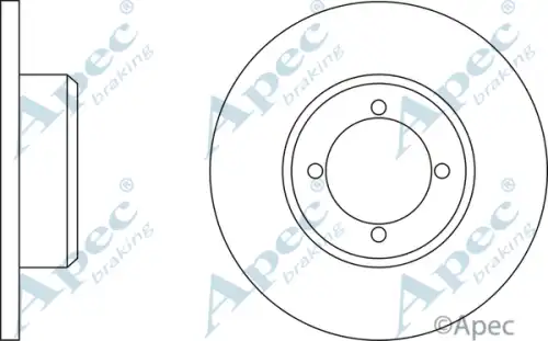 Тормозной диск APEC BRAKING DSK210