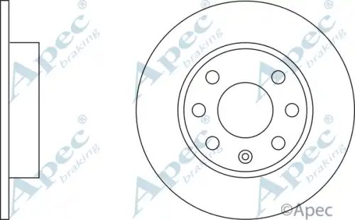 Тормозной диск APEC BRAKING DSK159