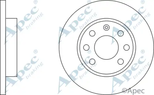 Тормозной диск APEC BRAKING DSK117
