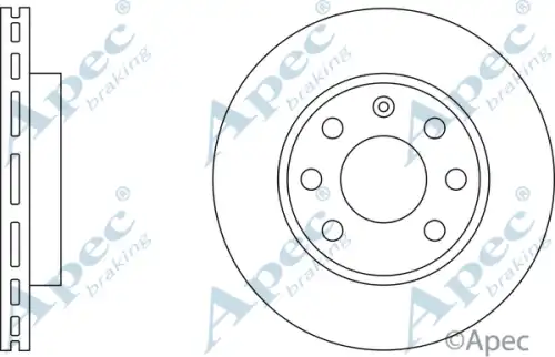 Тормозной диск APEC BRAKING DSK221