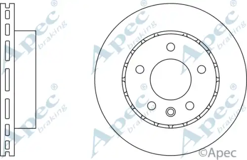 Тормозной диск APEC BRAKING DSK562