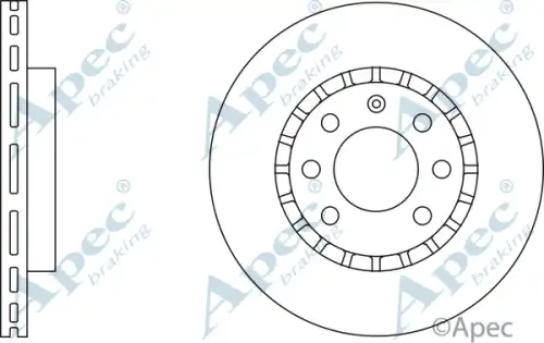 Тормозной диск APEC BRAKING DSK532