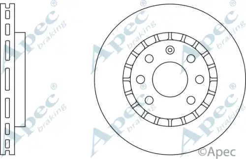Тормозной диск APEC BRAKING DSK518