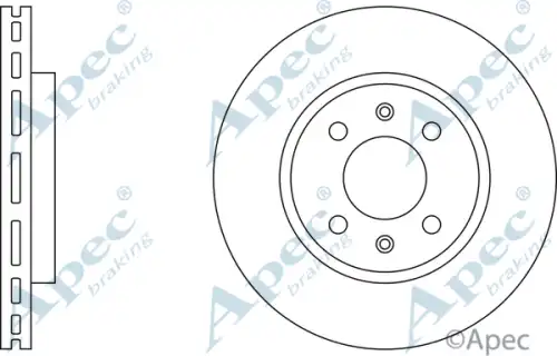Тормозной диск APEC BRAKING DSK573