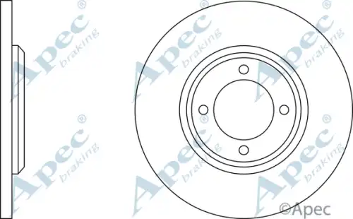 Тормозной диск APEC BRAKING DSK158