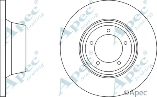 Тормозной диск APEC BRAKING DSK509