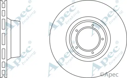 Тормозной диск APEC BRAKING DSK672