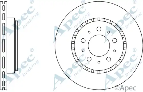 Тормозной диск APEC BRAKING DSK917