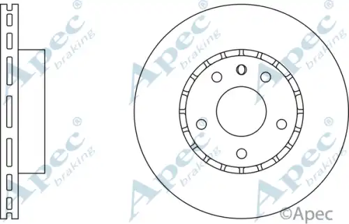 Тормозной диск APEC BRAKING DSK513