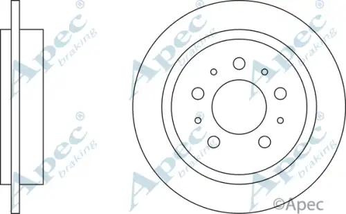 Тормозной диск APEC BRAKING DSK592