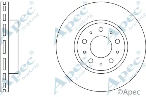 Тормозной диск APEC BRAKING DSK565