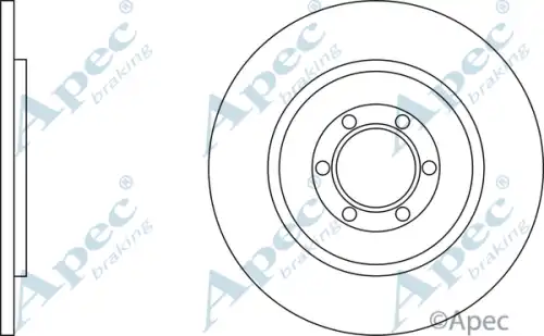 Тормозной диск APEC BRAKING DSK293