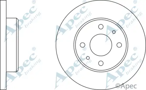 Тормозной диск APEC BRAKING DSK153
