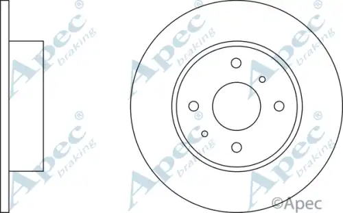 Тормозной диск APEC BRAKING DSK225